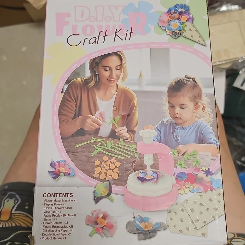 Nwt DIY Flower Craft Kit - Pink